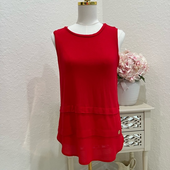 Michael Kors Vibrant Red Tank Top - Picture 1 of 4